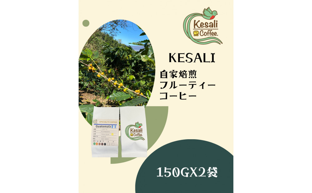 Kesali自家焙煎フルーティーコーヒー150gx2袋