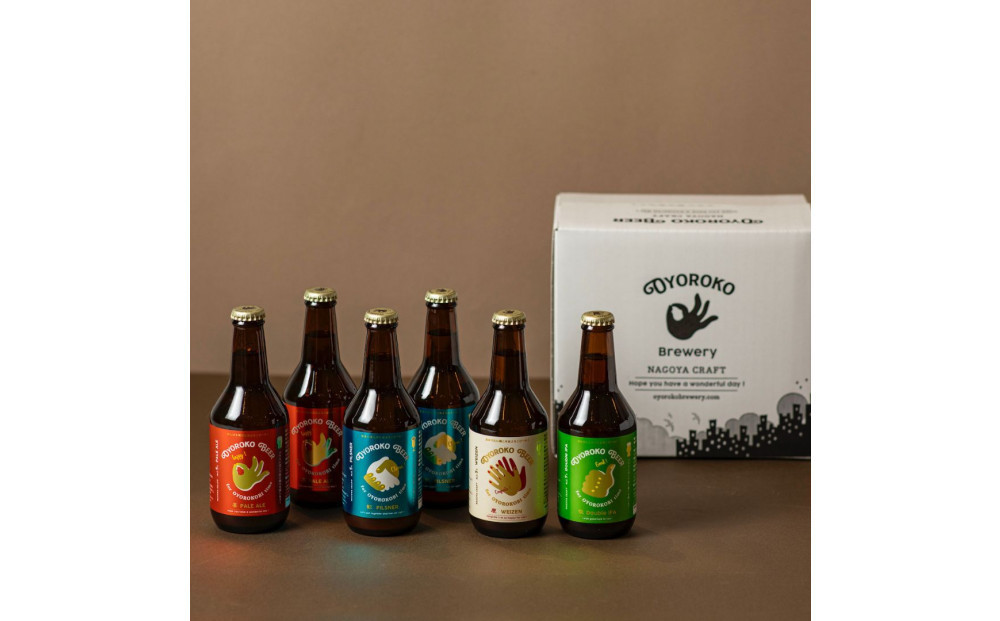 【母の日】およろこビール瓶　喜歓慶悦4種&nbsp;合計6本詰め合わせセット