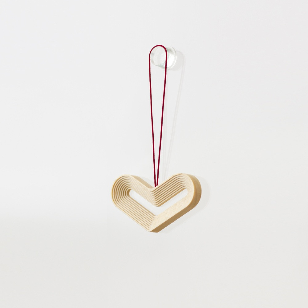旭川家具&nbsp;cosine&nbsp;STEPSオーナメント　HEART　メープル_05741