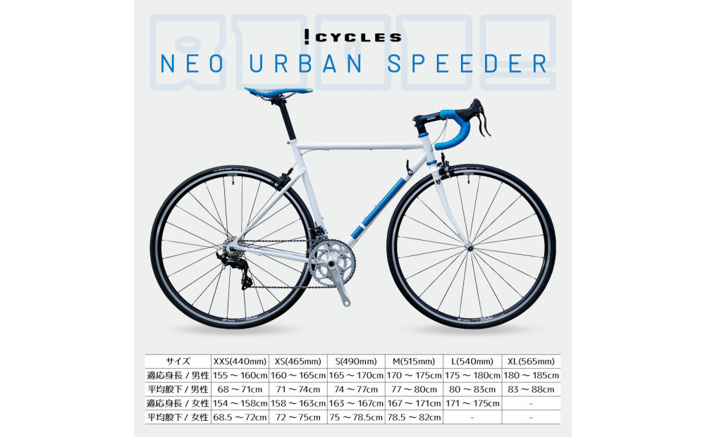 ロードバイク&nbsp;イーエムサイクルズ&nbsp;R101!&nbsp;ホワイト540mm(L)