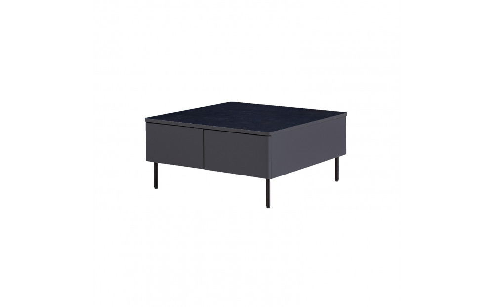 リビングテーブル&nbsp;80cm&nbsp;MLT-242＜ダークグレー＞【モーブル】【大川家具】
