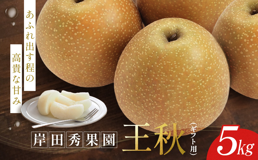 【先行予約】岸田秀果園&nbsp;王秋&nbsp;(ギフト用)5kg
