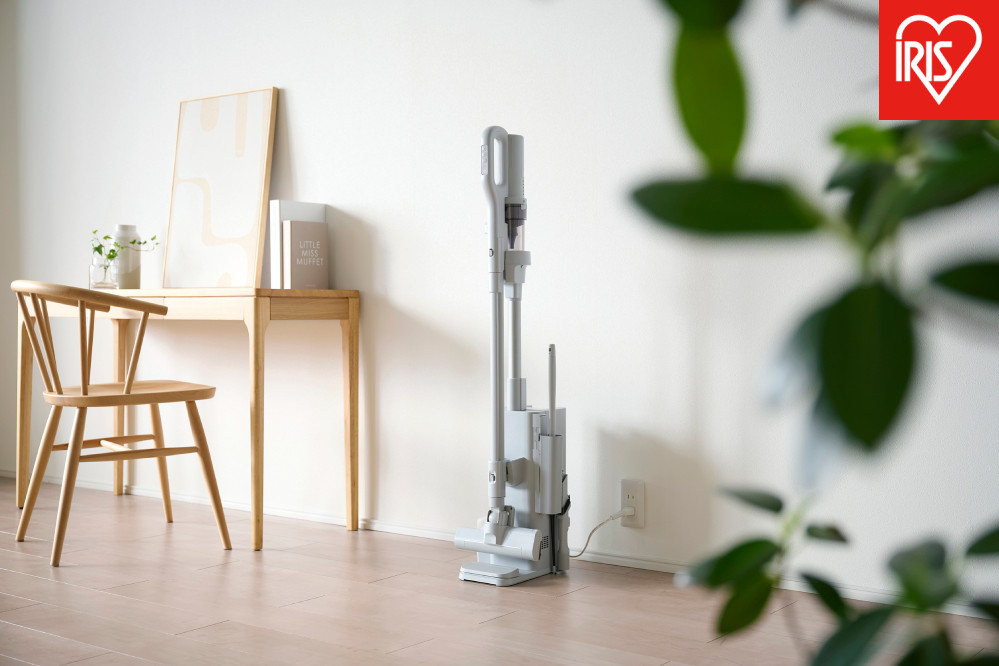 充電式サイクロンスティッククリーナー&nbsp;ゴミ収集ドック付き&nbsp;SCD-124PD-NH&nbsp;ノルディックグレー