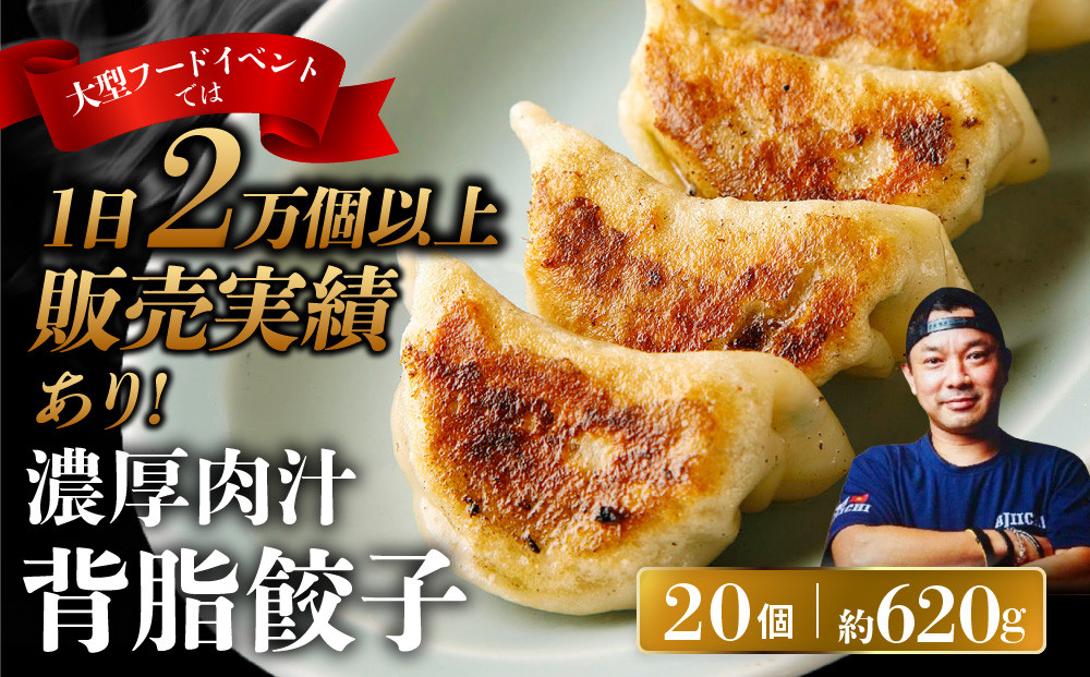 中華味一&nbsp;濃厚肉汁&nbsp;背脂餃子&nbsp;20個（約620g）