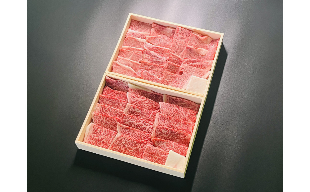 近江牛焼肉食べ比べ（ロース・モモ）1kg