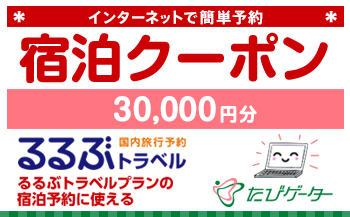 新潟県るるぶトラベルプランに使えるふるさと納税宿泊クーポン 30,000円分