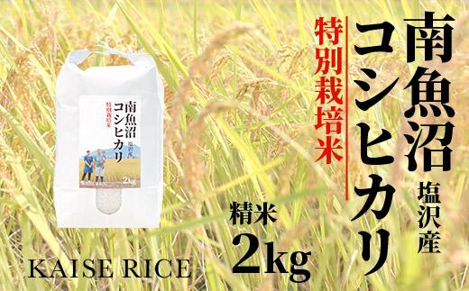 【令和7年産】南魚沼産塩沢コシヒカリ【従来品種】（特別栽培米８割減農薬）精米２ｋｇ