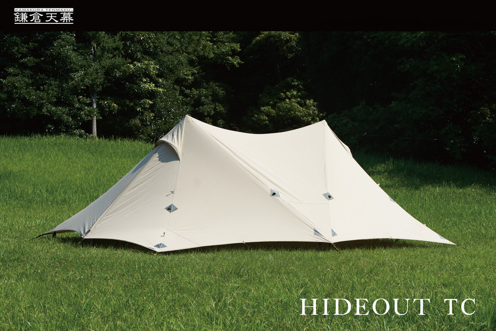 【鎌倉天幕】HIDEOUT TC シェルター テント タープ (2ポールセット) KTMHO    