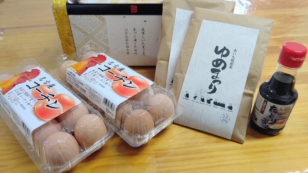 喜び重　名古屋コーチンの卵とお米のセット