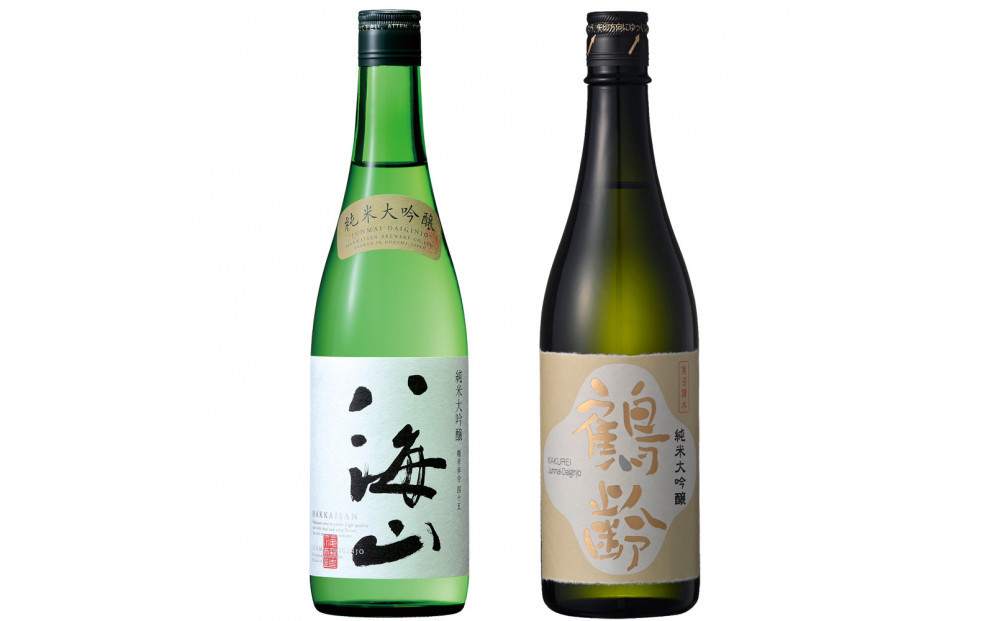 日本酒&nbsp;八海山・鶴齢&nbsp;純米大吟醸&nbsp;720ml×2本セット