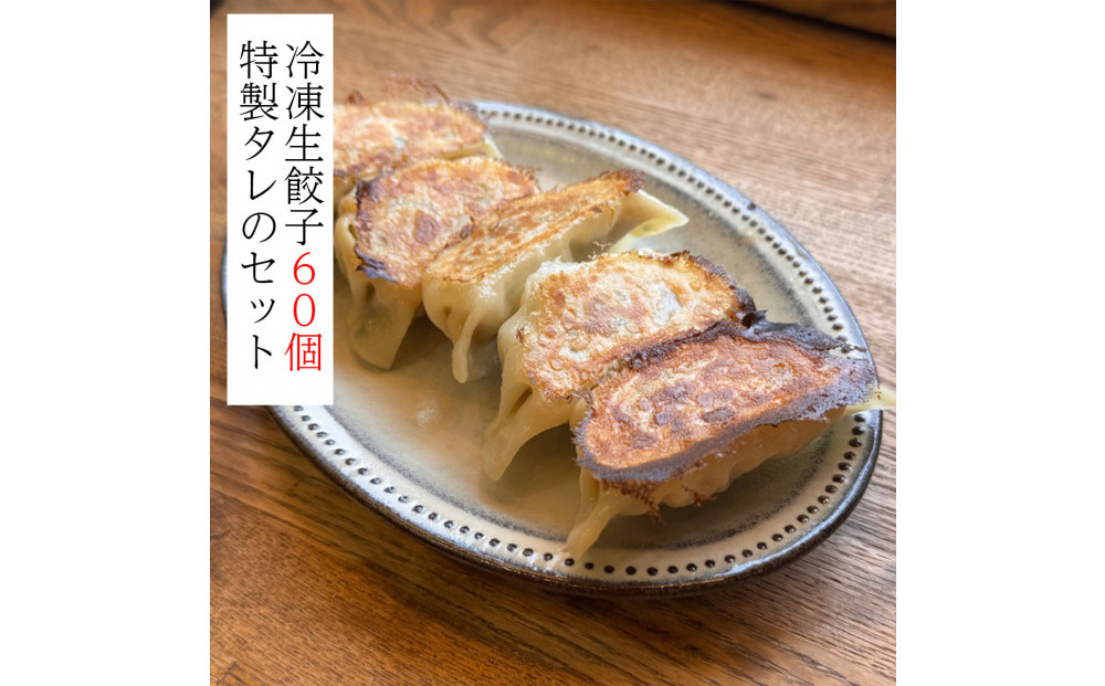 冷凍生餃子60個と特製タレのセット