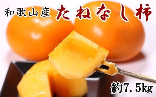◆先行予約◆和歌山産たねなし柿（L～4Lサイズおまかせ）約7.5kg・秀品【ポイント交換専用】