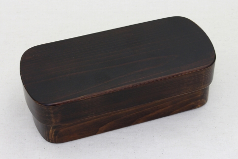 ◇紀州桧弁当箱&nbsp;タイプS－4&nbsp;DBR&nbsp;ナノコート【TN32】