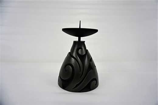 鎌倉彫博古堂&nbsp;キャンドルスタンド　「唐草」