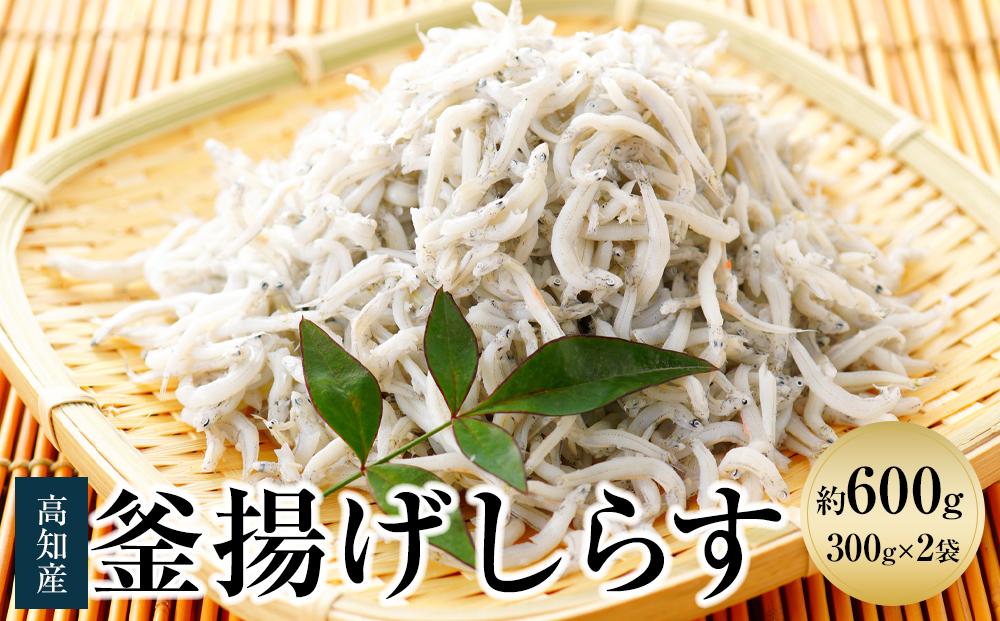 釜揚げしらす 約600ｇ（約300ｇ×2袋）/森国商店 浜で瞬時に釜出し 高知のしらす【ポイント交換専用】