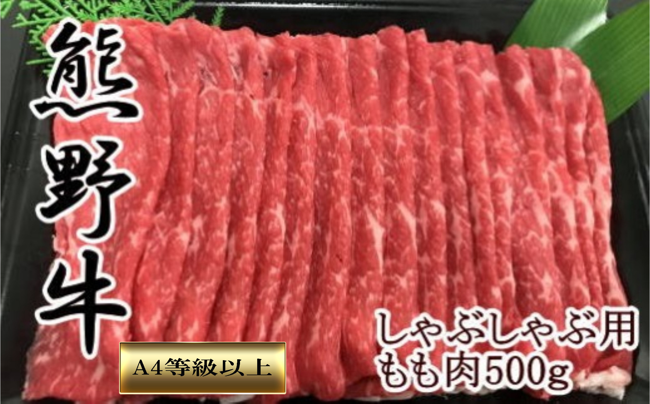 【和歌山県のブランド牛】熊野牛モモしゃぶしゃぶ用500g　［TM248］