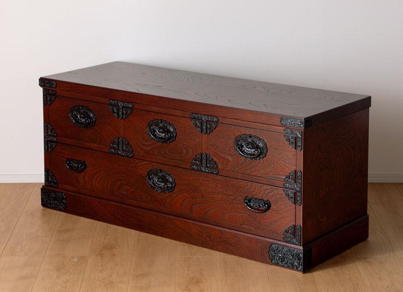 No.4 • 木工芸品 欅引き出し 4段 吉野民芸 40整理2段】☆創業