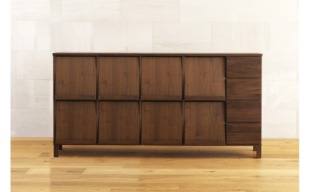 【開梱設置】高野木工 LECCE 180マガジンレコードラック ウォルナット【10年保証】