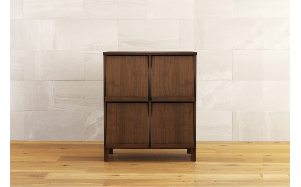 【開梱設置】高野木工 LECCE レッチェ 77マガジンレコードラック ウォルナット【10年保証】