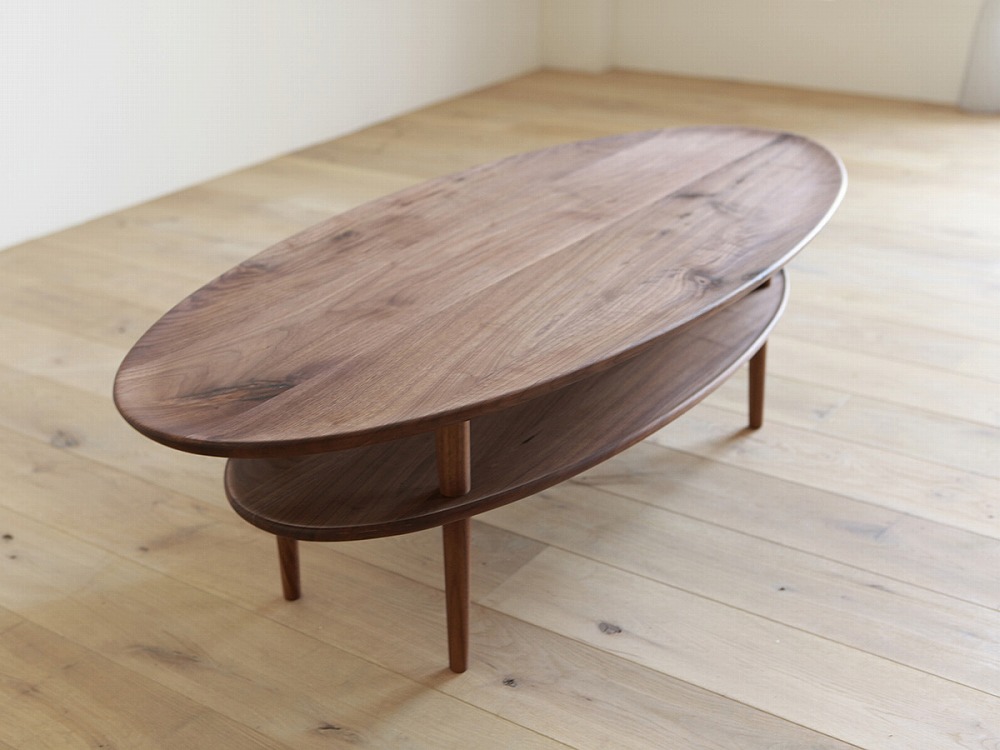 BORDO Oval Table 105 walnut