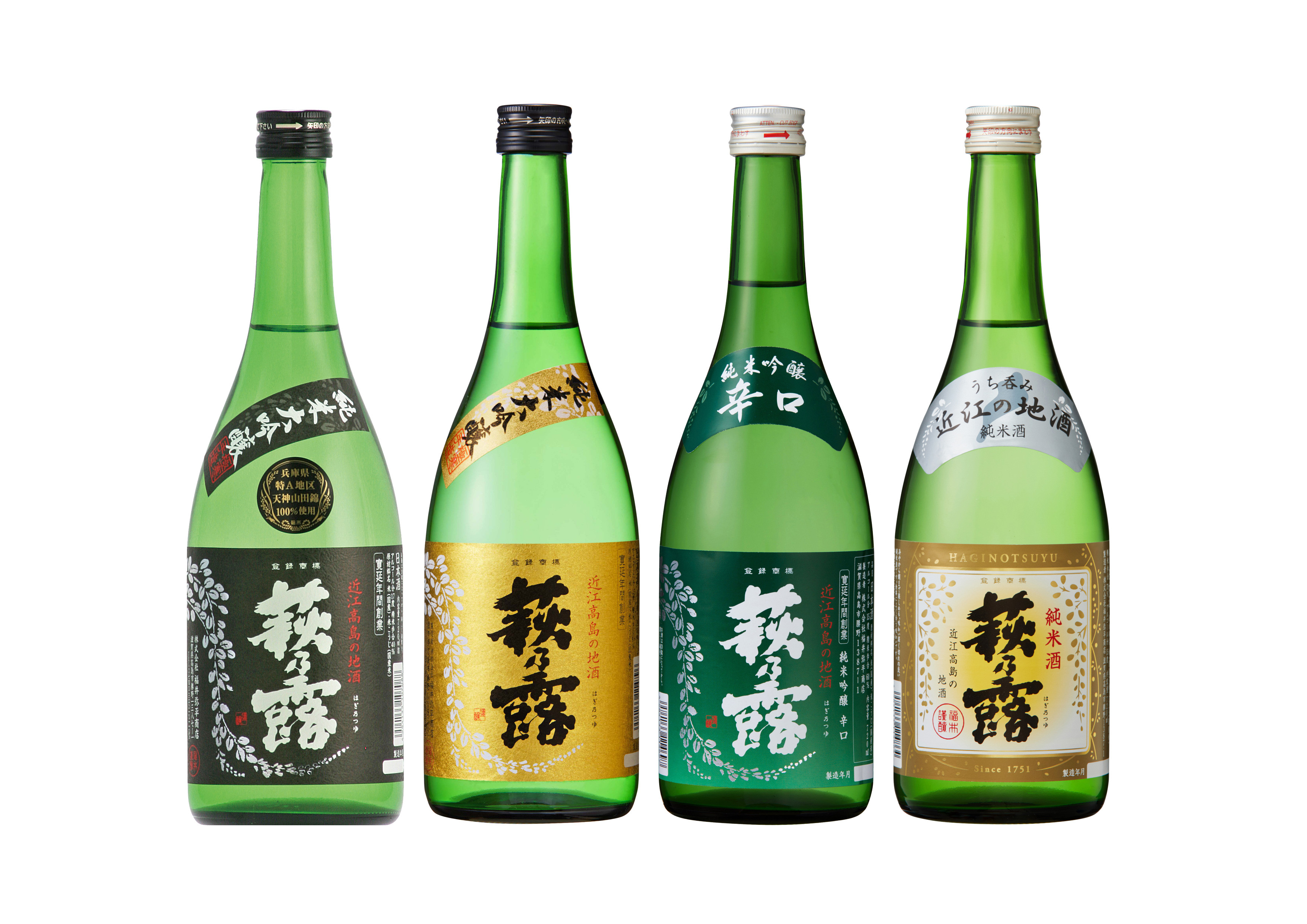 ◆萩乃露 贅沢銘酒四種セット