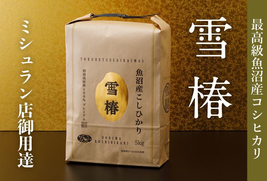 最高級魚沼産コシヒカリ「雪椿」10kg(5kg×2袋)　特別栽培米
