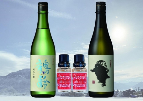 薄荷油と鶴齢・雪男セット