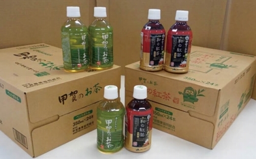 甲賀のお茶ペットボトル 緑茶 紅茶 2ケース Jtbのふるさと納税サイト ふるぽ
