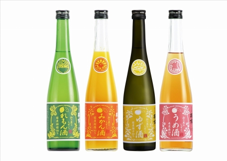 ◆萩乃露 国産果実のリキュール４種セット