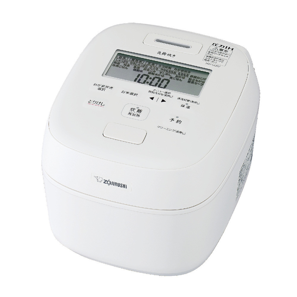 象印&nbsp;圧力IH炊飯ジャー&nbsp;(&nbsp;炊飯器&nbsp;)&nbsp;「&nbsp;炎舞炊き&nbsp;」(&nbsp;4合炊き&nbsp;)NWUU07-WZ&nbsp;&nbsp;白