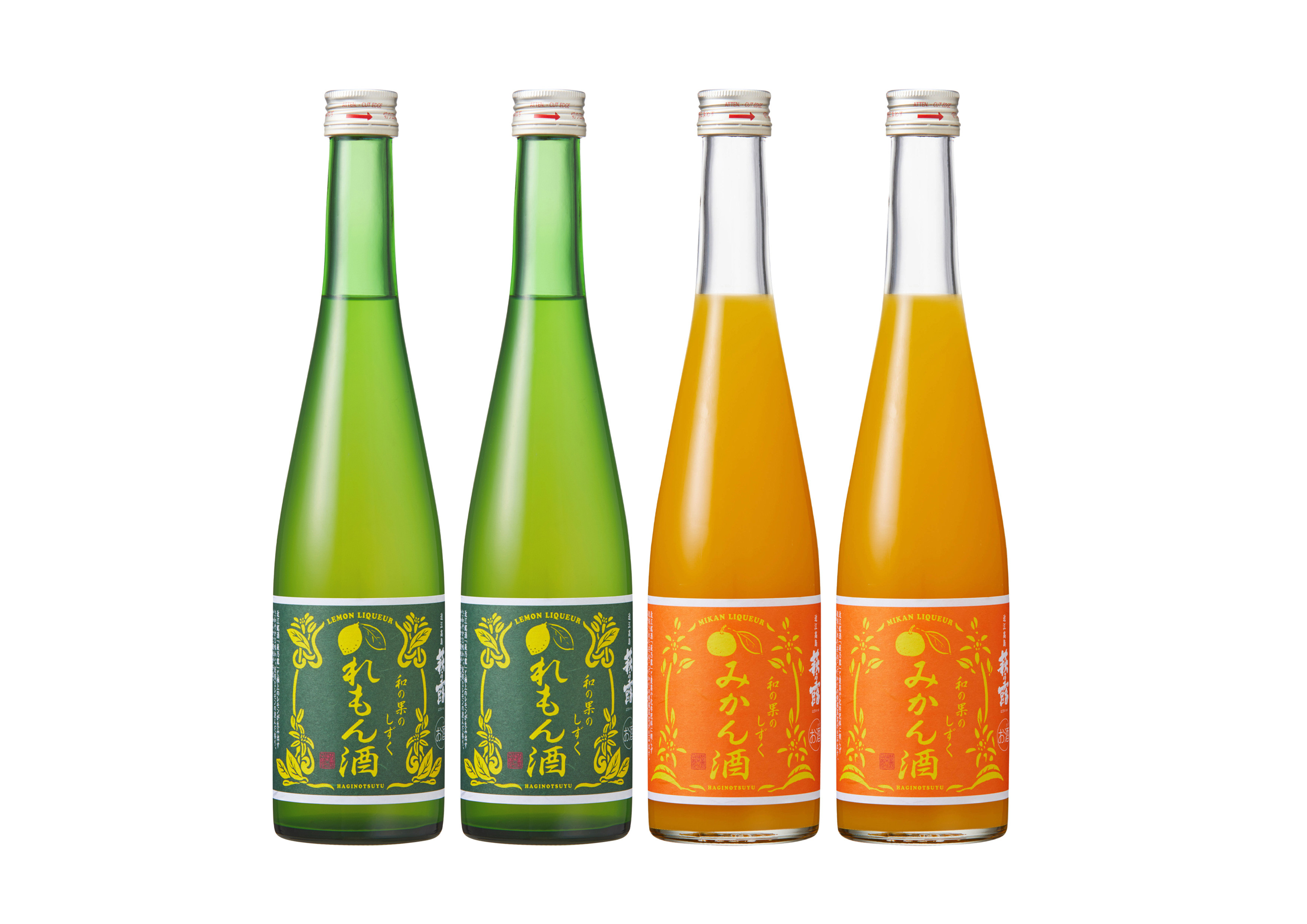 萩乃露&nbsp;国産果実のリキュール４本セット