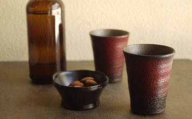 タンブラー ビアタンブラー 陶胎漆器 2個 ( 径8.2cm × 高さ9.7cm タンブラー ビアタンブラー 陶胎漆器 2個 ( 径8.2cm × 高さ9.7cm