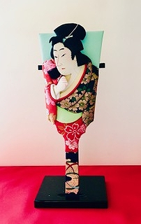 伝統工芸　博多おきあげ(押絵)羽子板「桜王丸」