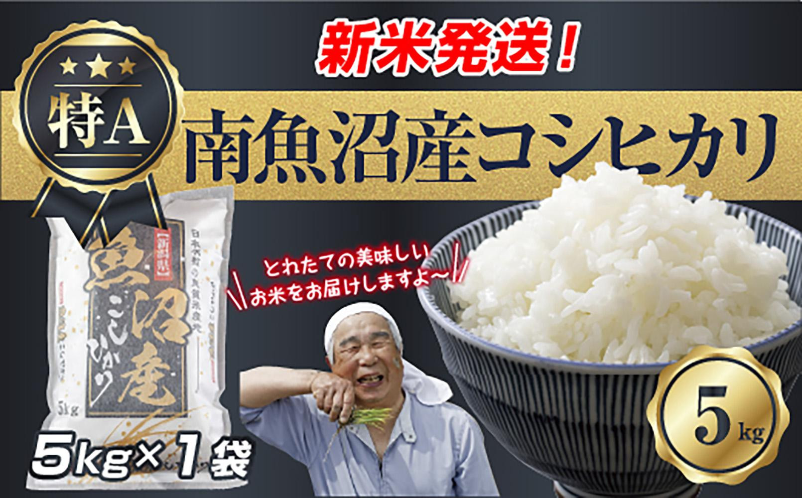 【新米発送】  令和7年産 新潟県 南魚沼産 コシヒカリ お米 5kg 精米済み（お米の美味しい炊き方ガイド付き） お米 こめ 白米 新米 こしひかり 食品 人気 おすすめ 送料無料 魚沼 南魚沼 南魚沼市 新潟県産 新潟県 精米 産直 産地直送 お取り寄せ【2025年10月上旬より順次発送予定】