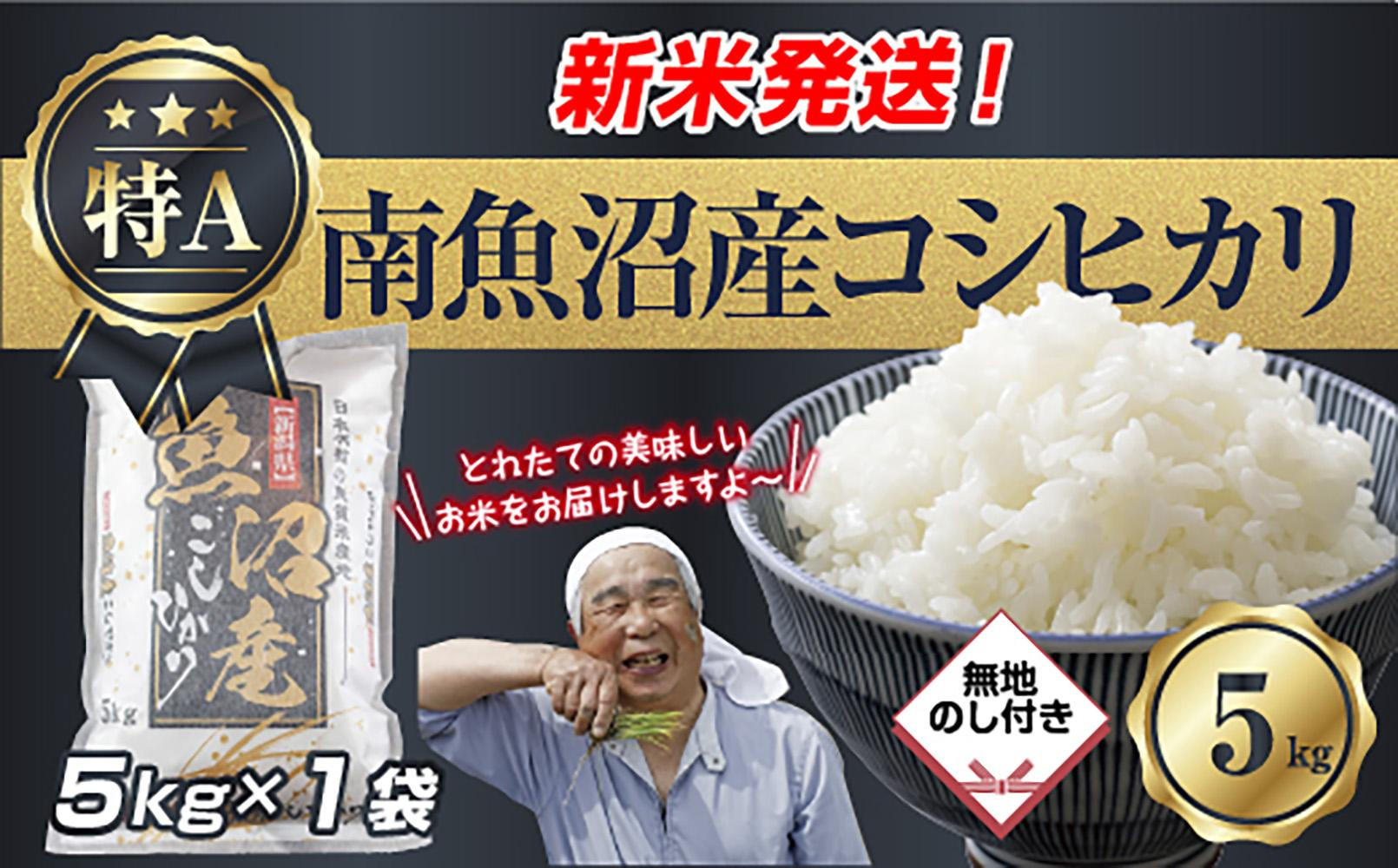 【令和8年産　新米予約】「無地のし」&nbsp;&nbsp;新潟県&nbsp;南魚沼産&nbsp;コシヒカリ&nbsp;お米&nbsp;5kg&nbsp;精米済み（お米の美味しい炊き方ガイド付き）&nbsp;お米&nbsp;こめ&nbsp;白米&nbsp;こしひかり&nbsp;食品&nbsp;人気&nbsp;おすすめ&nbsp;送料無料&nbsp;魚沼&nbsp;南魚沼&nbsp;南魚沼市&nbsp;新潟県産&nbsp;新潟県&nbsp;精米&nbsp;産直&nbsp;産地直送&nbsp;お取り寄せ【2026年10月中旬より1ヶ月以内に順次発送予定】