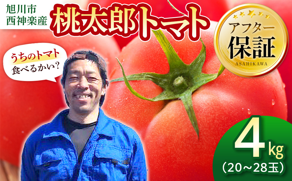 旭川市西神楽産&nbsp;桃太郎トマト4kg（2026年6月中旬～発送開始予定）_00960