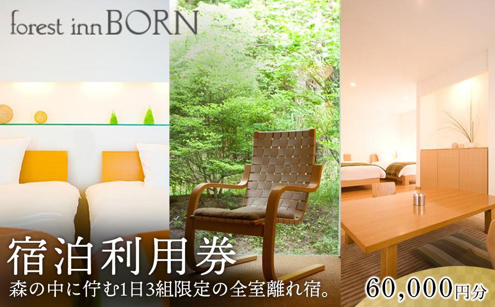 フォレストインボン　宿泊利用券60,000円分＜湯布院 塚原高原＞ | 宿泊券 宿泊 旅行券 温泉 観光 旅行 ホテル 旅館 クーポン チケット トラベルクーポン トラベル ゆふいん 人気 おすすめ 大分県 由布市 AA04