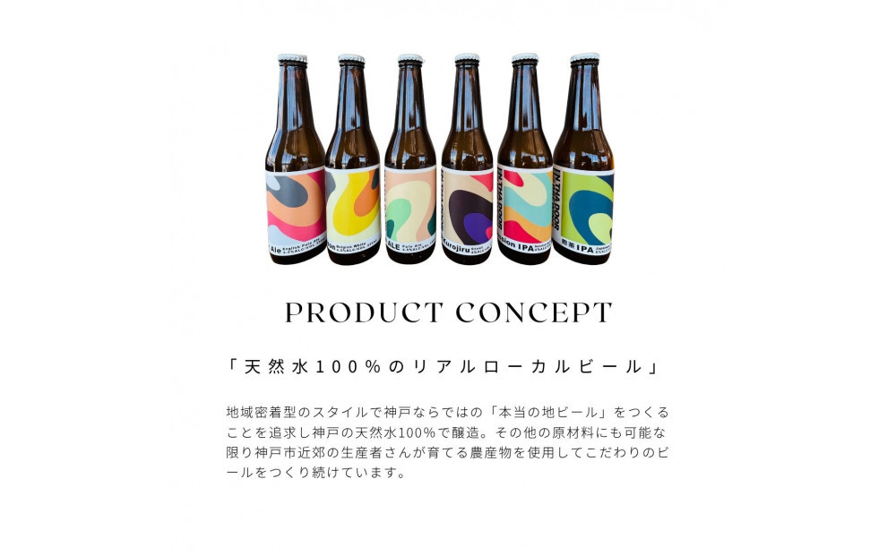 IN THA DOOR BREWING　瓶ビール６本セット【クラフトビール 地ビール 神戸のビール 神戸産  ビンビール 布引 神戸ウォーター 酒 詰合せ アルコール お取り寄せ 人気 おすすめ アウトドア 瓶 箱 ギフト 贈答 贈り物 兵庫県 C0025-4】