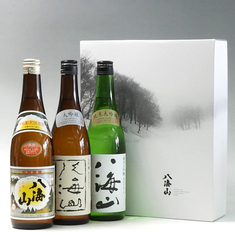 日本酒 八海山 清酒・大吟醸・純米大吟醸 720ml×3本セット