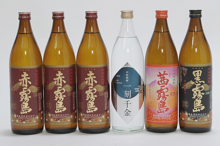 「一刻千金」と霧島焼酎(25度)900ml×6本セット