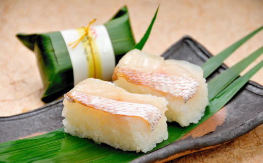 ポイント交換専用】紀州和歌山の棒鯖寿司とあせ葉寿司（鯛4個・鮭3個