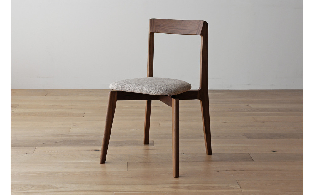 【開梱設置】高野木工&nbsp;RIALTO&nbsp;CHAIR&nbsp;リアルト&nbsp;チェア&nbsp;ウォルナット&nbsp;布座&nbsp;【10年保証】