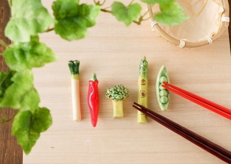 イホシロ窯　手作り　野菜（人気）箸置き５種類【ポイント交換専用】