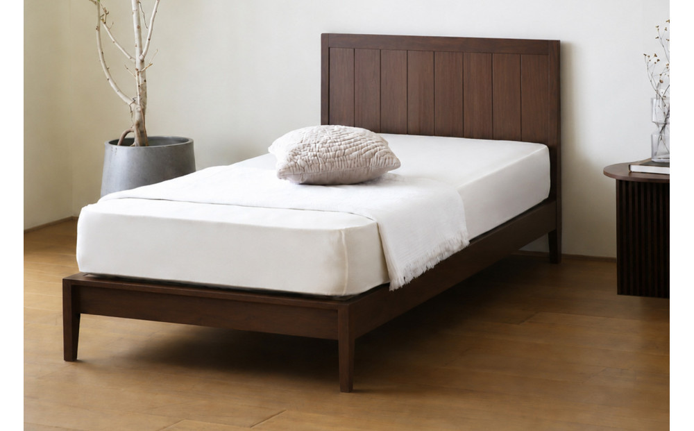 【開梱設置】高野木工&nbsp;THOMSON&nbsp;BED&nbsp;トムソン&nbsp;シングル&nbsp;ウォルナット【10年保証】