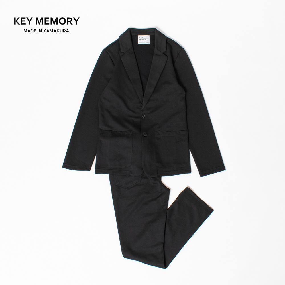 《1》【KEYMEMORY】ポンチセットアップ（上下セット）　BLACK