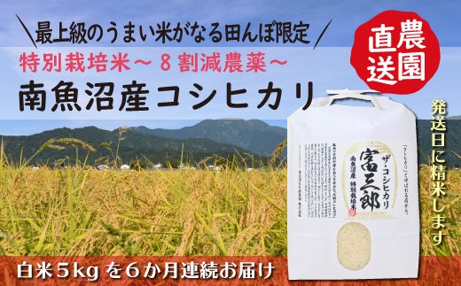 頒布会】南魚沼産コシヒカリ 富三郎 肥沃な大地と八海山の雪解け水が