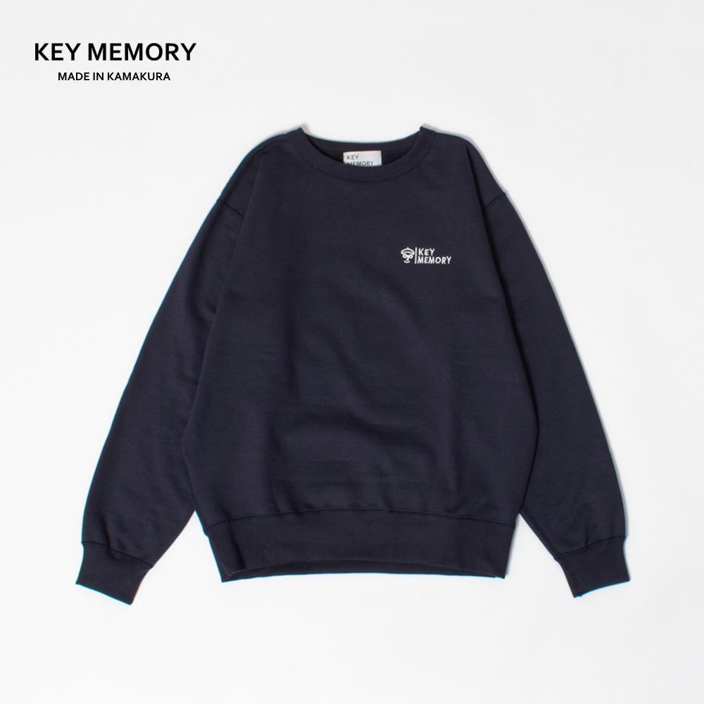 《3》【KEYMEMORY】裏起毛トレーナー NAVY