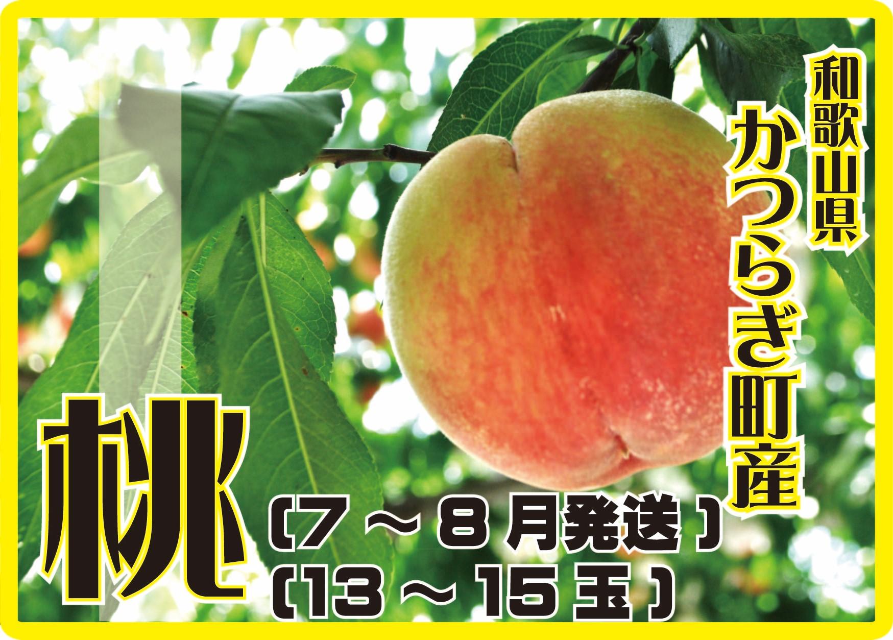 ＜甘い香りと果汁が自慢＞桃13～15玉【2025年7月～8月頃順次発送】