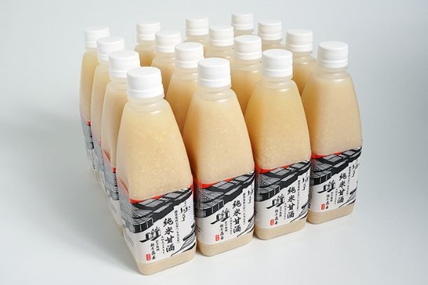 純米甘酒500ml（ストレートタイプ）16本入「ノンアルコール」米麹 無加糖