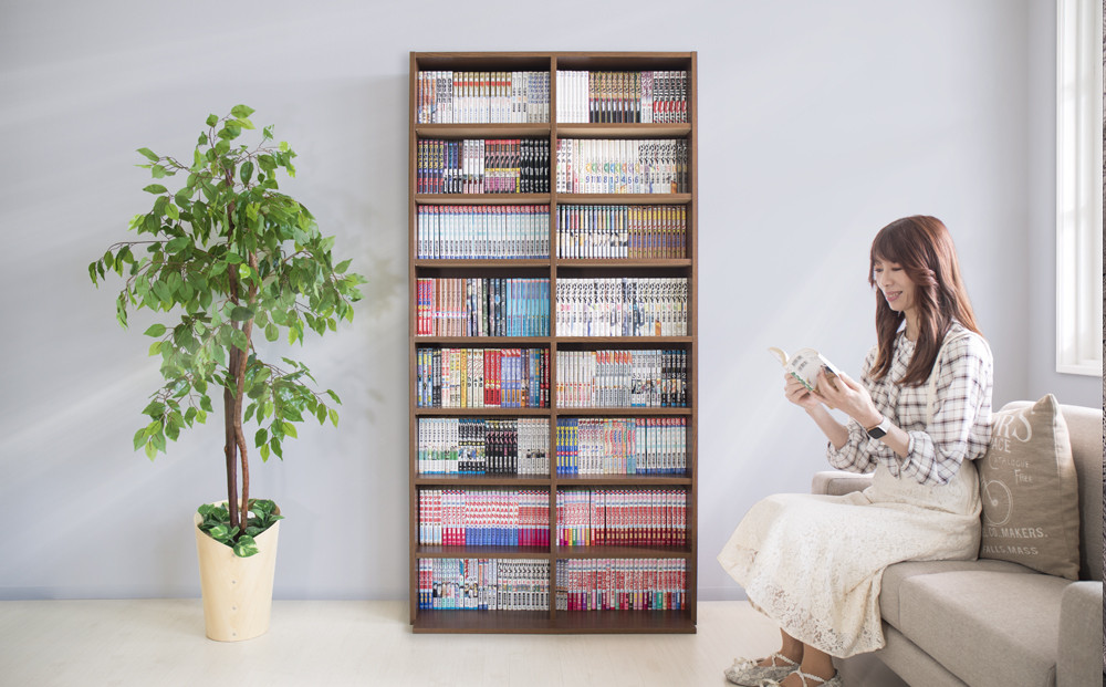 国産文庫書棚 ブラウン rsb5815312